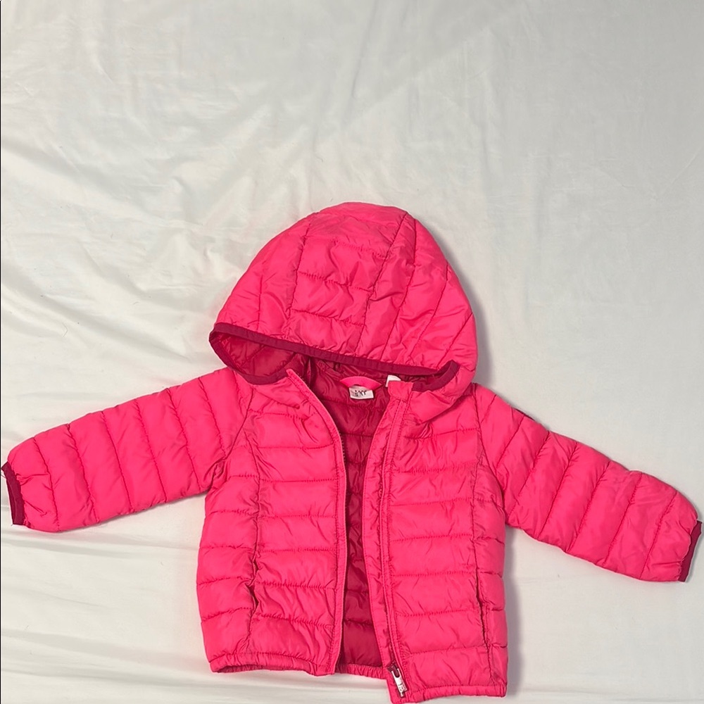 baby GAP Pink Hooded Puffer Jacket (18-24 months)